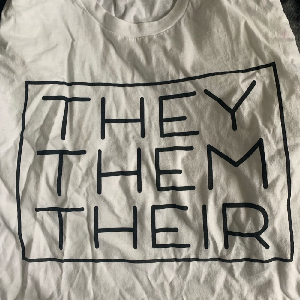 NEW never worn non binary tee, size Large